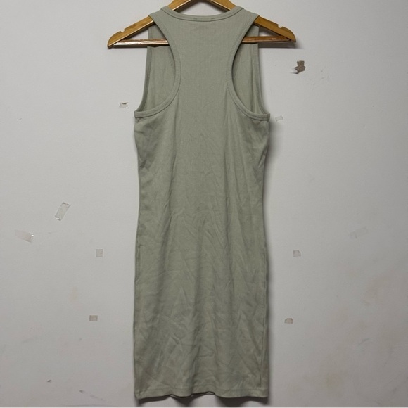 NEW Guess Nakia Knit Dress Salvia Sage Green Sleeveless Mini Bodycon Dress - Picture 4 of 5